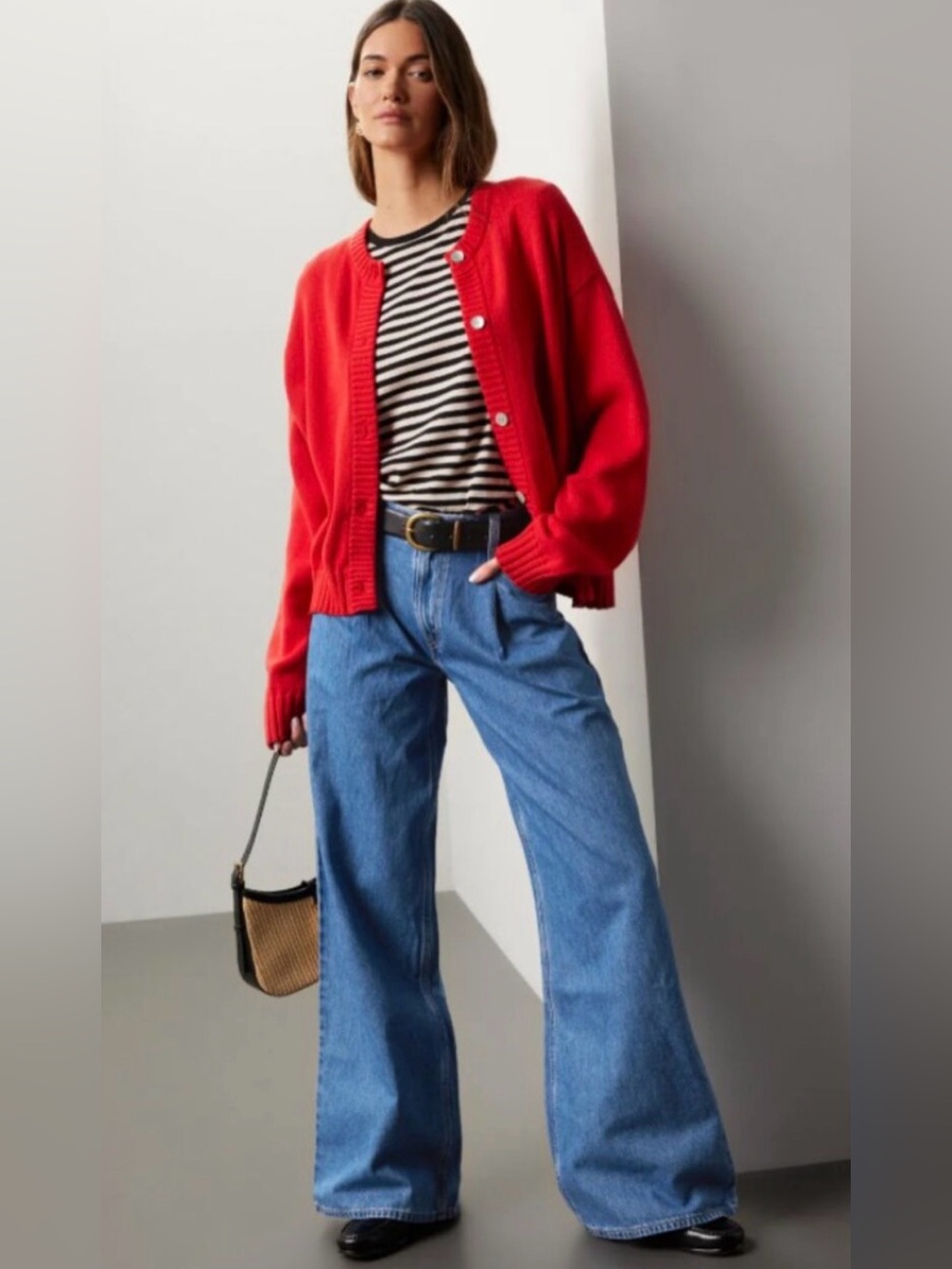Levi's Baggy Dad Wide Leg Blue Denim Jeans